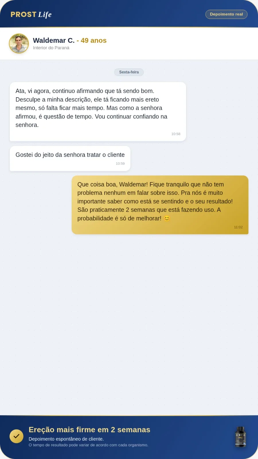 Depoimento de Waldemar, 49 anos